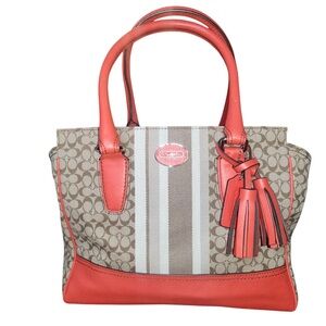 COACH Legacy Stripe Candace Carryall